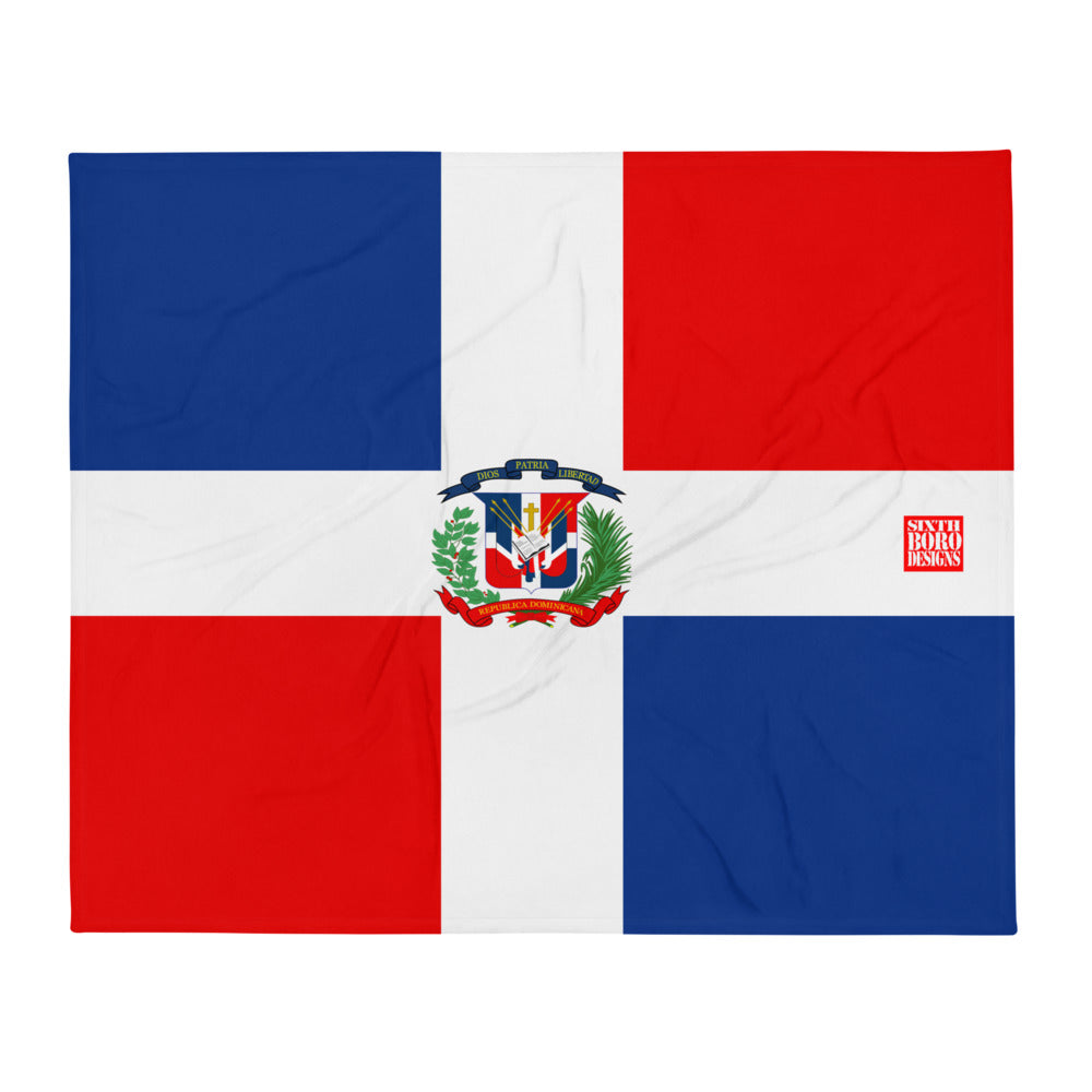Dominican Republic Flag Throw Blanket: Celebrate Dominican Pride and Culture!