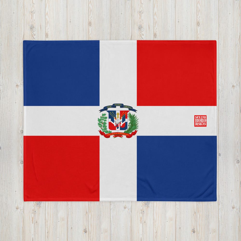 Dominican Republic Flag Throw Blanket: Celebrate Dominican Pride and Culture!