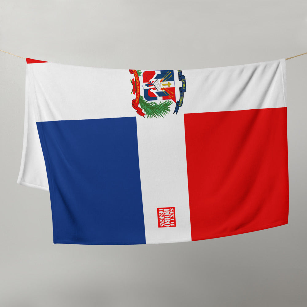 Dominican Republic Flag Throw Blanket: Celebrate Dominican Pride and Culture!