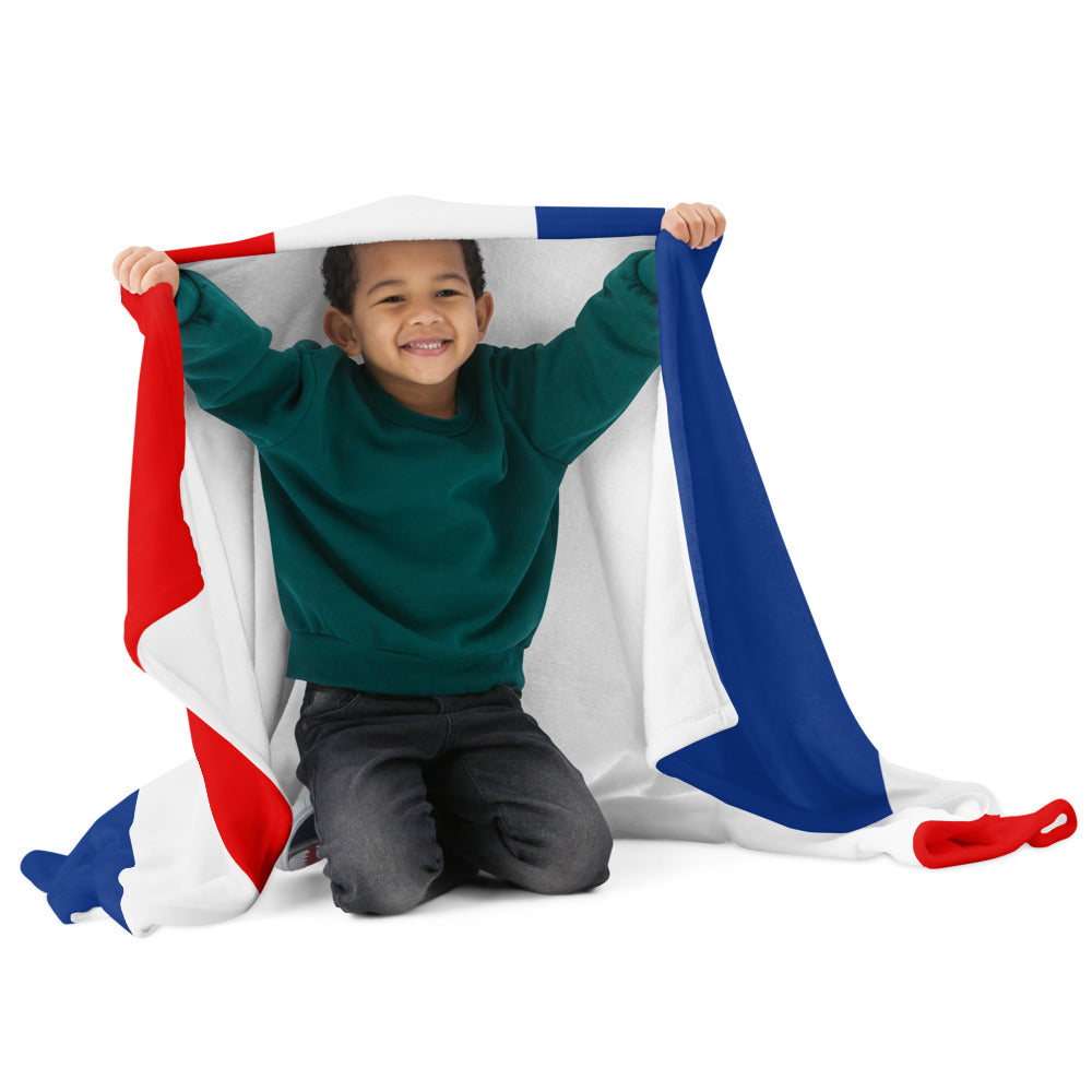 Dominican Republic Flag Throw Blanket: Celebrate Dominican Pride and Culture!