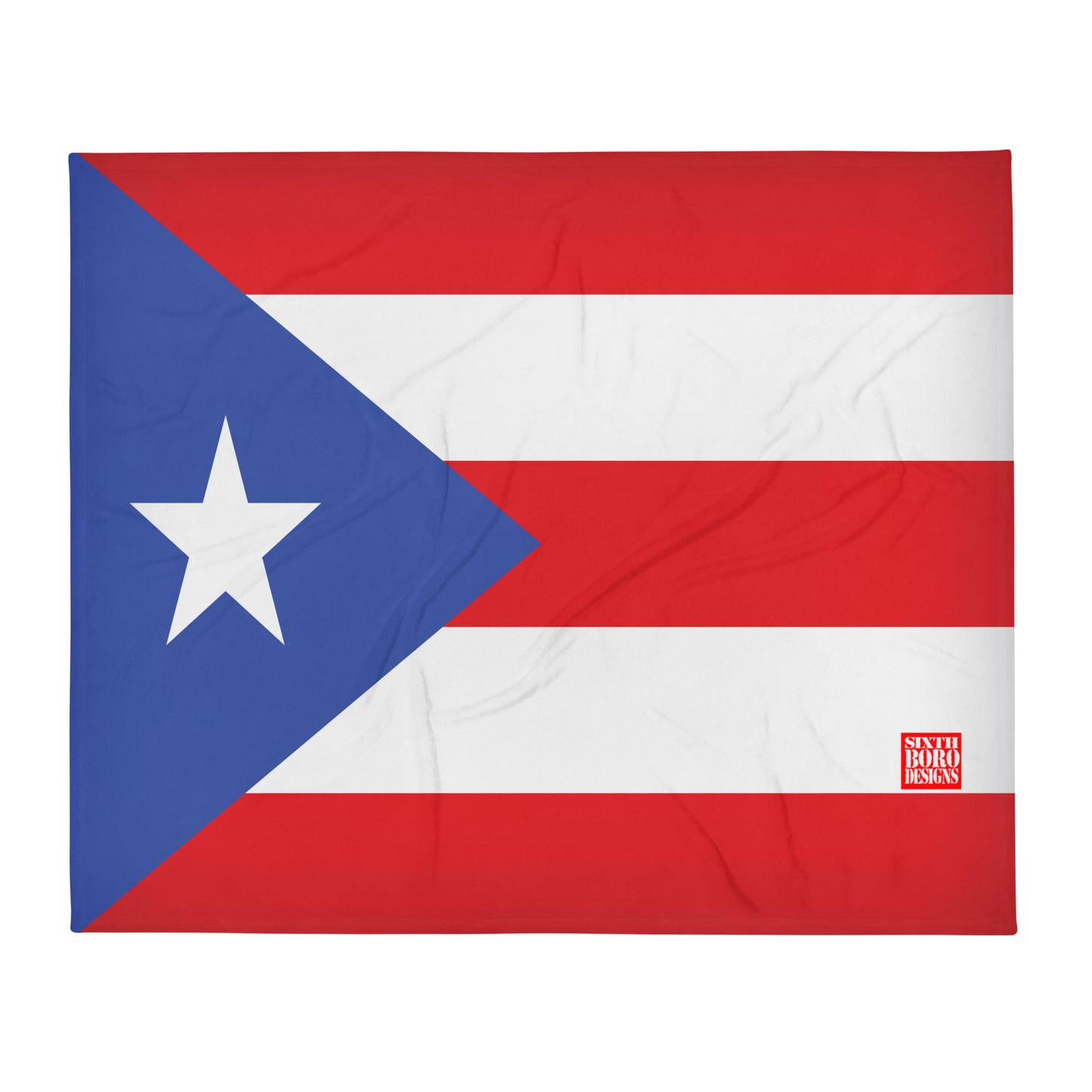 Puerto Rico Flag Throw Blanket – Embrace Boricua Pride in the USA