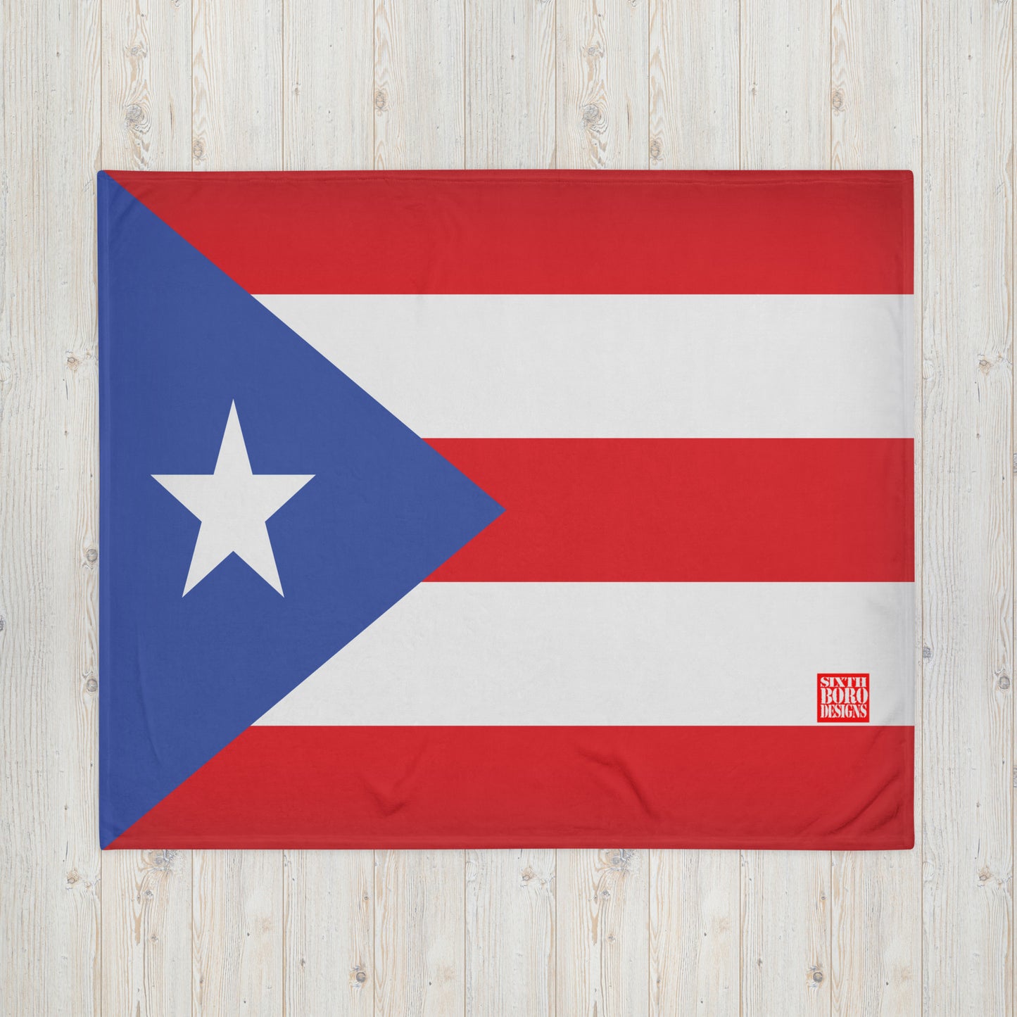 Puerto Rico Flag Throw Blanket – Embrace Boricua Pride in the USA