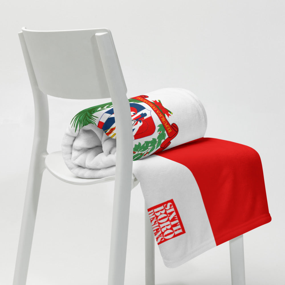 Dominican Republic Flag Throw Blanket: Celebrate Dominican Pride and Culture!