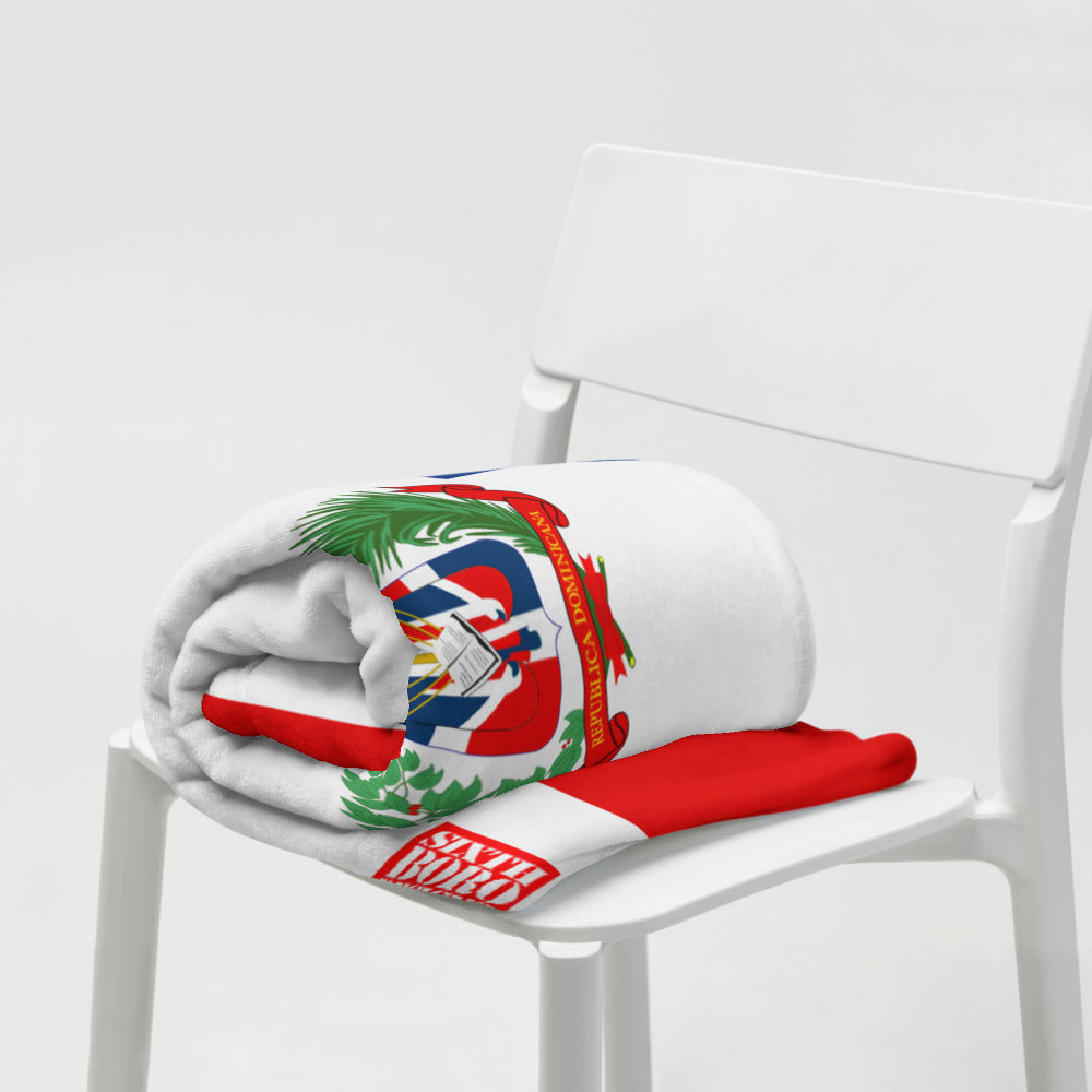 Dominican Republic Flag Throw Blanket: Celebrate Dominican Pride and Culture!