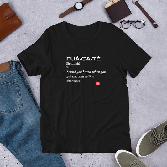 "FUA*CA*TE" Unisex T-Shirt sixthborodesigns.com