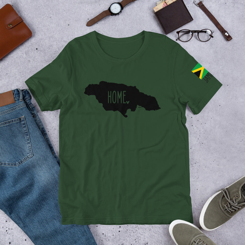 "Jamaica Will Always Be Home" Unisex T-Shirt sixthborodesigns.com