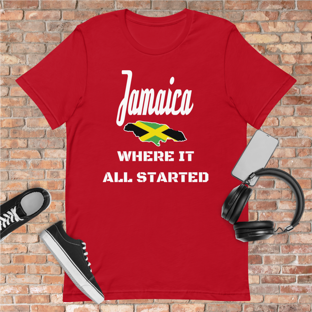 "Jamaica Where It All Started" Unisex T-Shirt sixthborodesigns.com