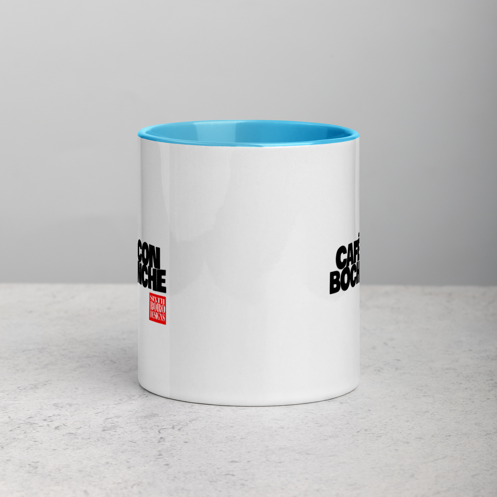 "Cafe Con Bochinche" Mug with Color Inside sixthborodesigns.com