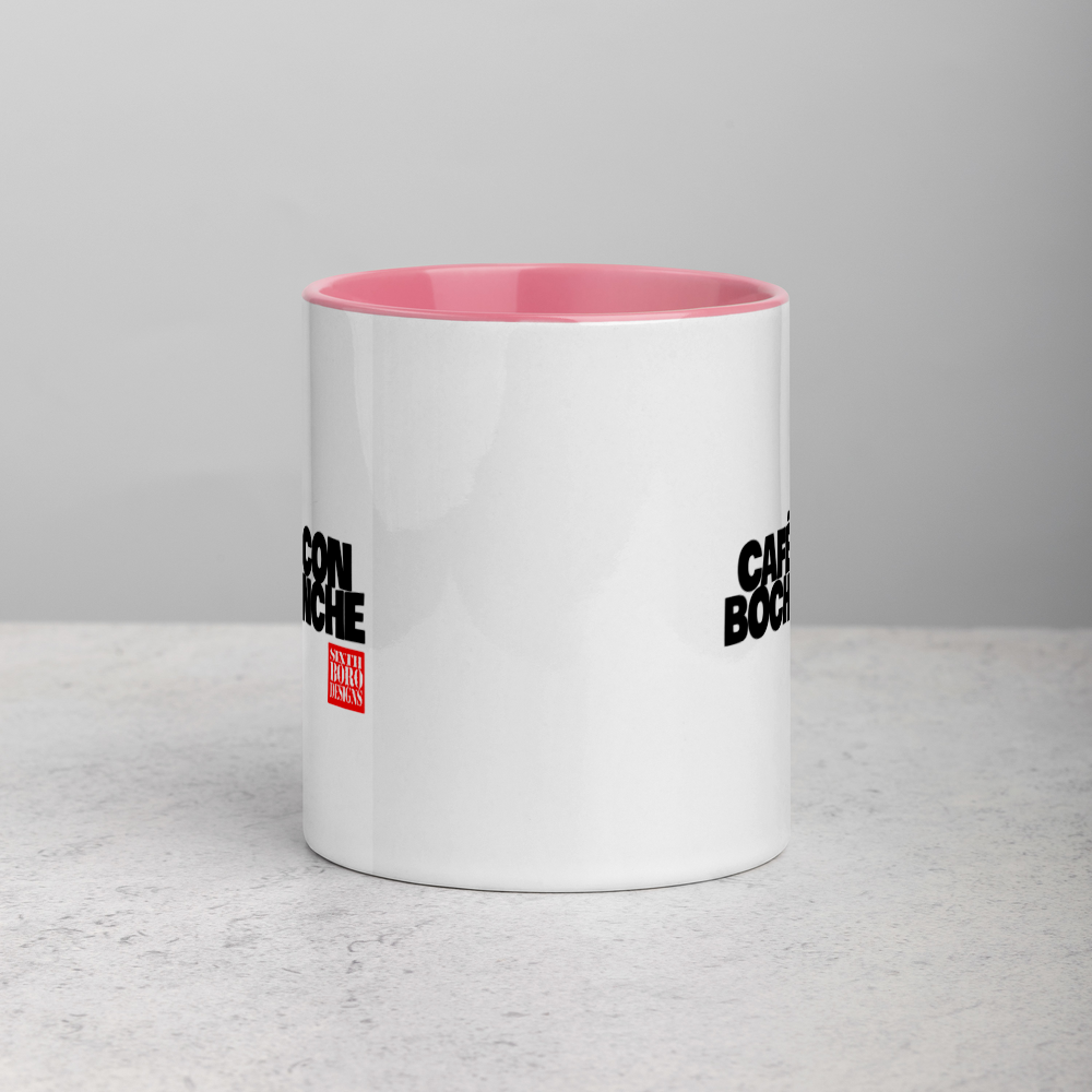 "Cafe Con Bochinche" Mug with Color Inside sixthborodesigns.com