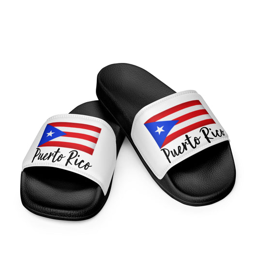 Premium Men's Slides - Ultimate Everyday Chancletas with Puerto Rico SixthBoro Designs