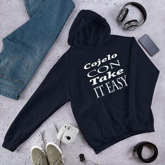 "Cojelo Con Take It Easy" Unisex Hoodie sixthborodesigns.com