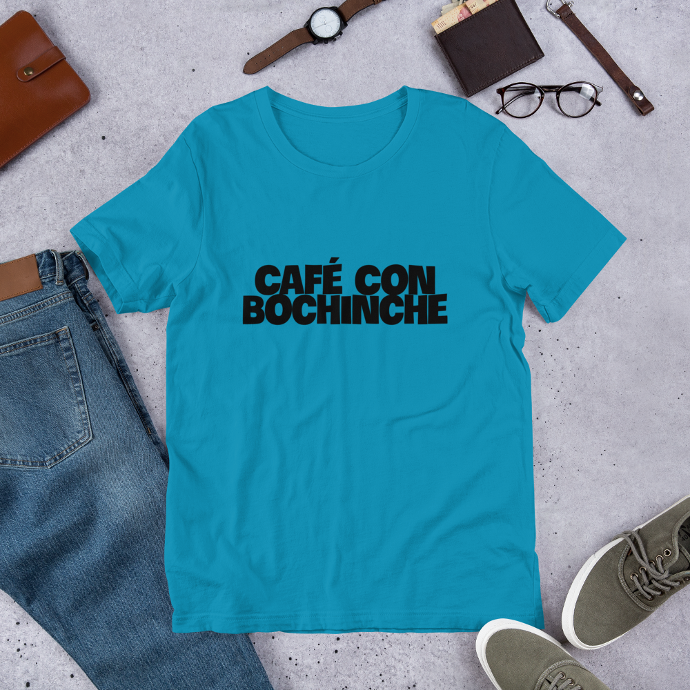 "Cafe Con Bochinche" Coffee with Gossip T-Shirt sixthborodesigns.com