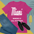 "Miami Where It All Started" Unisex T-Shirt sixthborodesigns.com