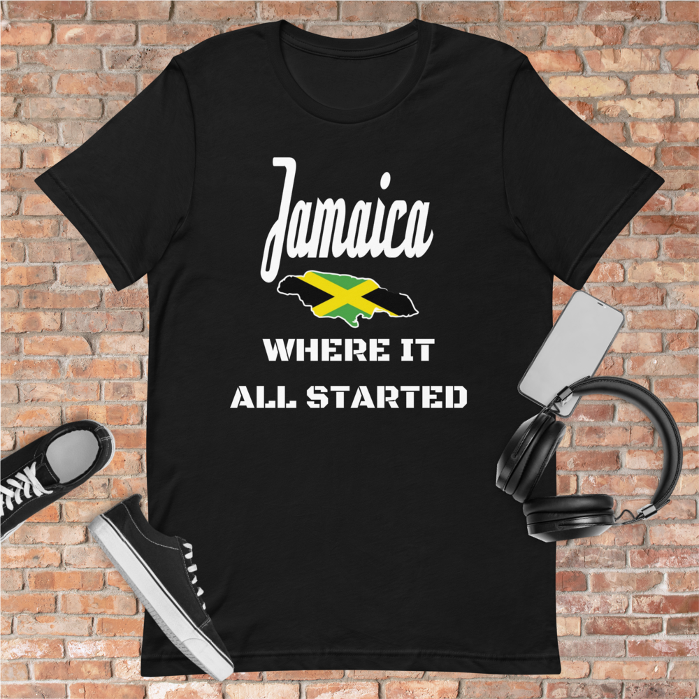 "Jamaica Where It All Started" Unisex T-Shirt sixthborodesigns.com