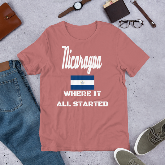 "Nica Where It All Started" Unisex T-Shirt sixthborodesigns.com