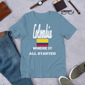 "Colombia Where It All Started" Unisex T-Shirt sixthborodesigns.com