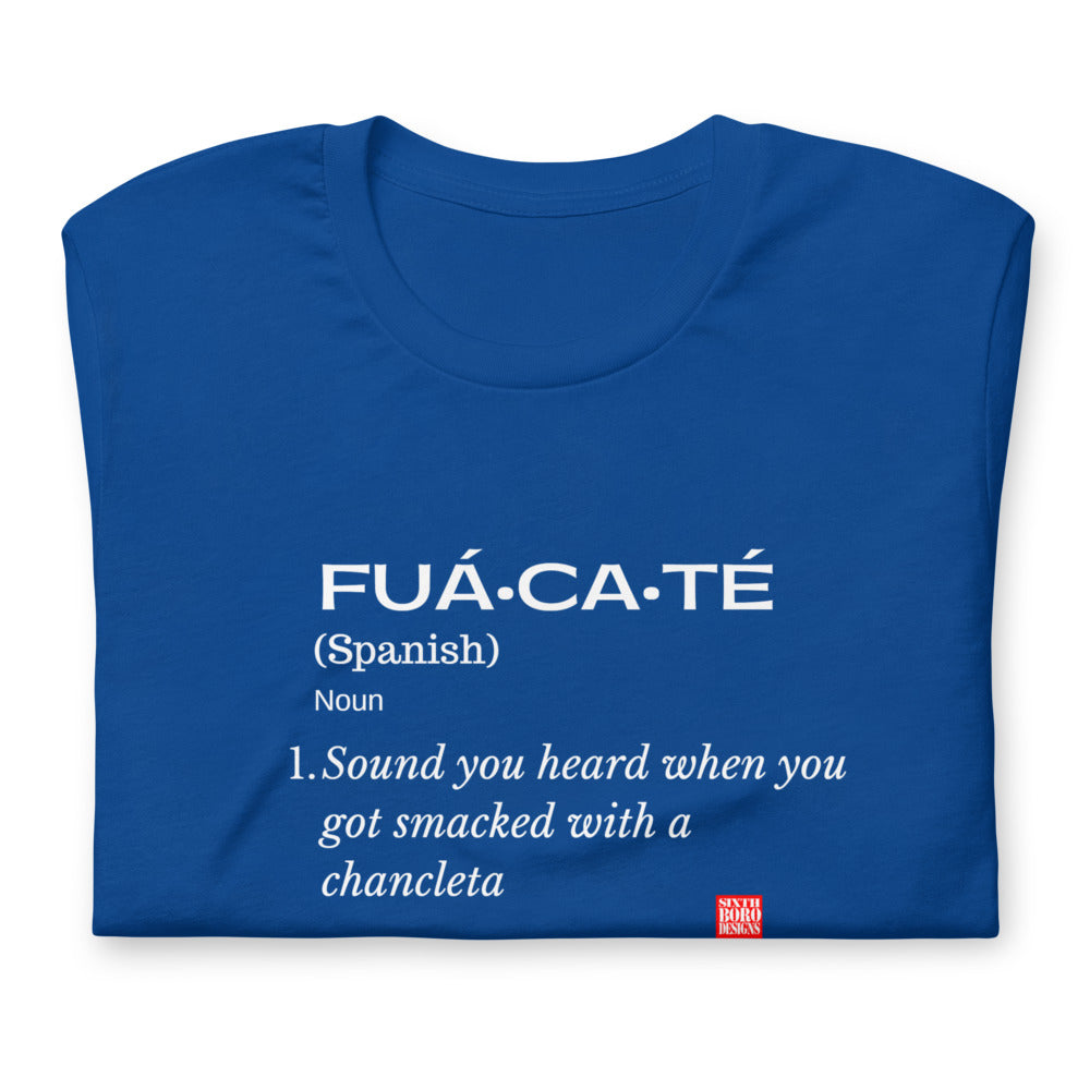 "FUA*CA*TE" Unisex T-Shirt sixthborodesigns.com