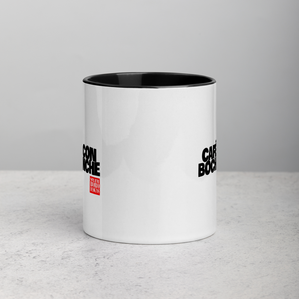 "Cafe Con Bochinche" Mug with Color Inside sixthborodesigns.com